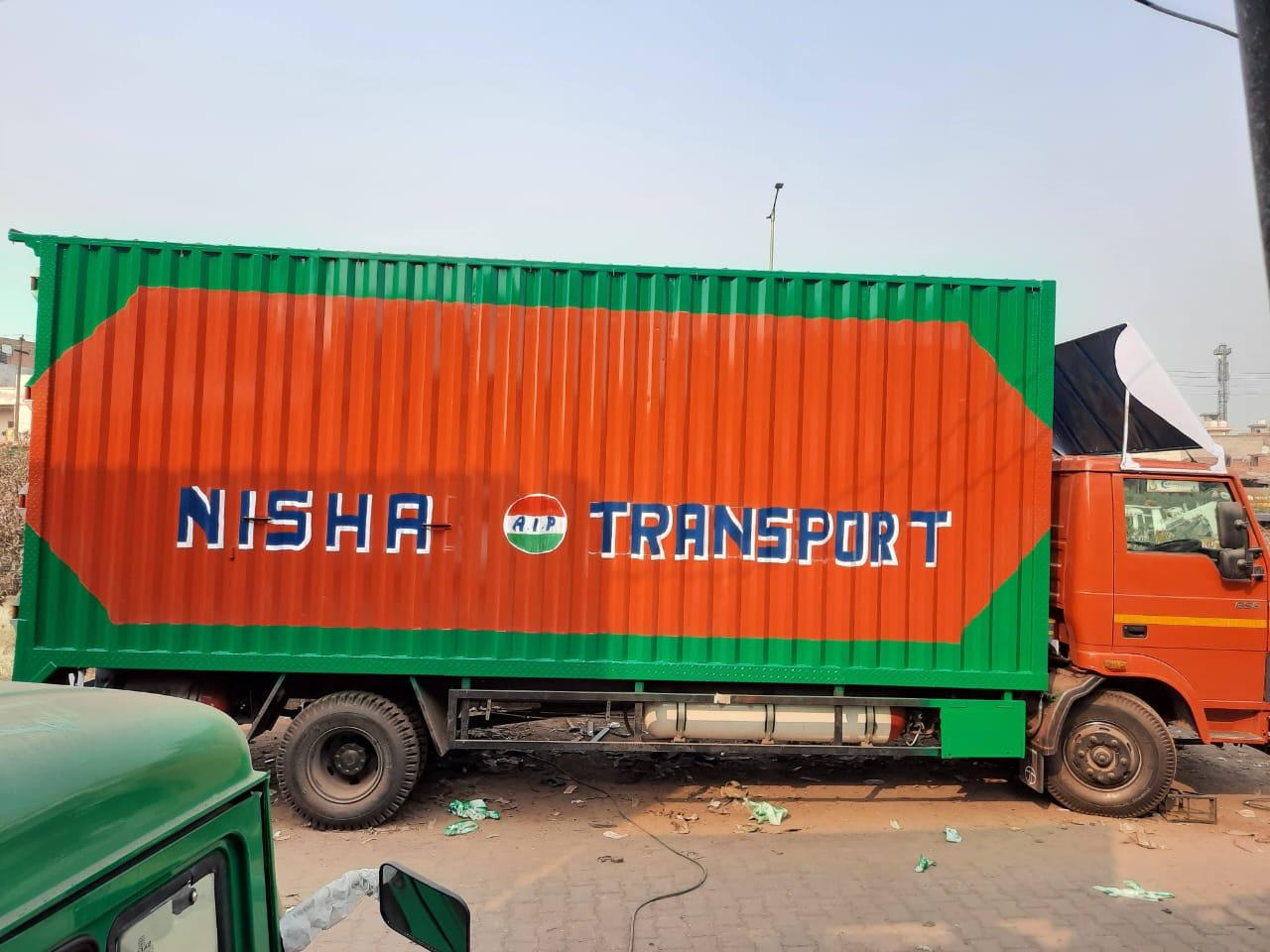 Nisha Transport close body container vehicle